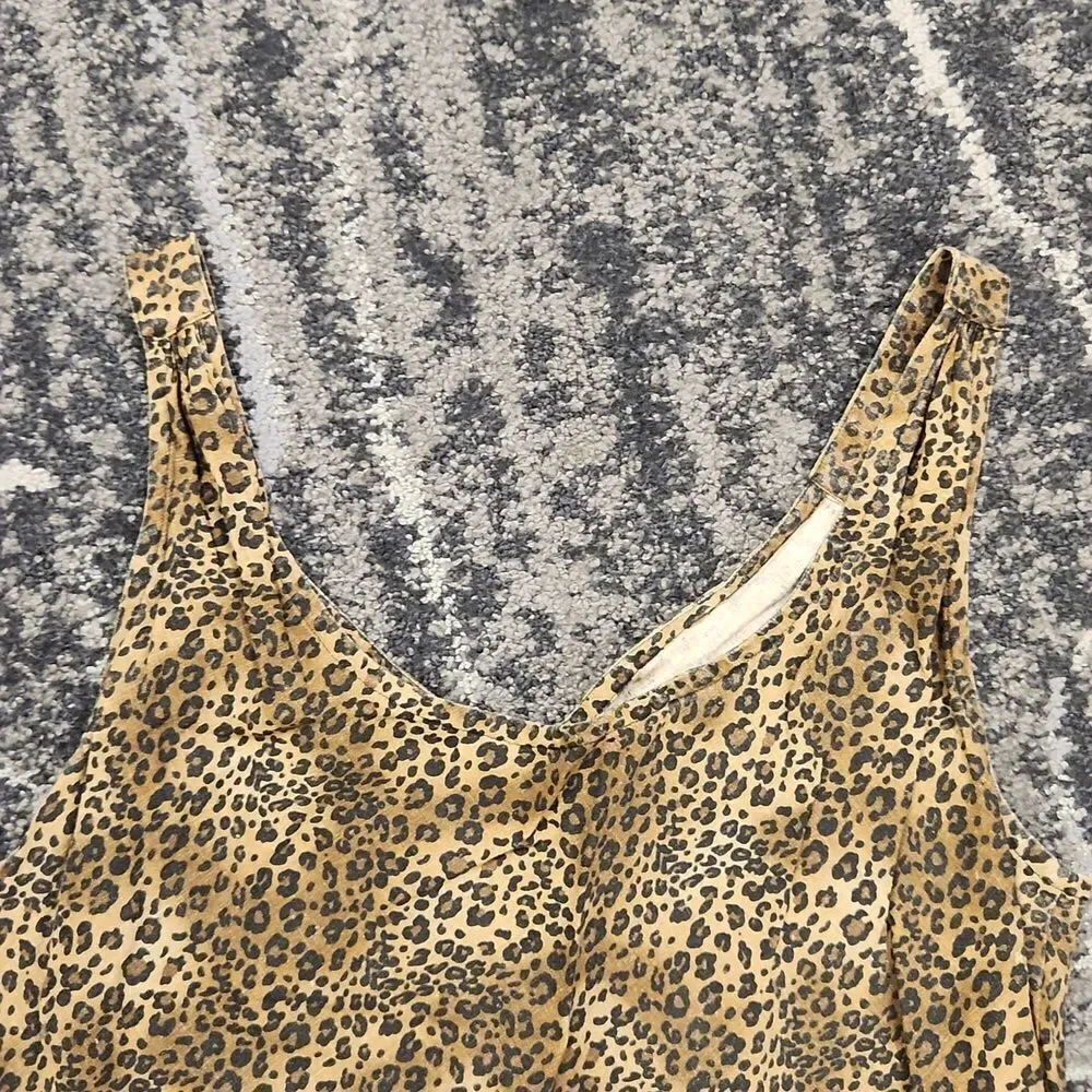 Magic Of The Moon Vintage Leopard Print Dress XL
